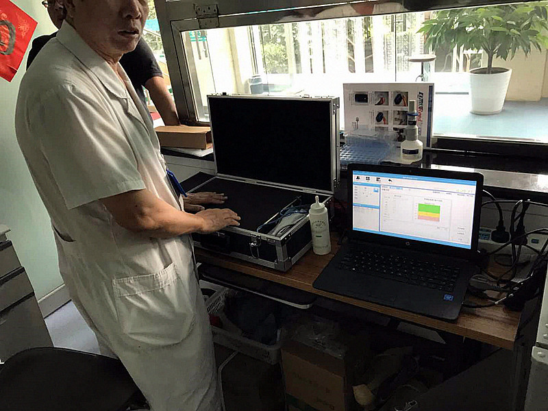 便攜式大菠萝福利软件檢測儀被北京豐台區某保健醫院采購 在康複科檢測門診